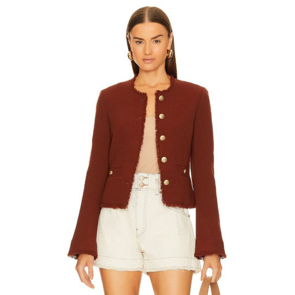 NWT Rag & Bone | Carmen Wool Jacket in Mahogany - Picture 11 of 16